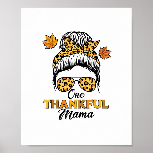 Höstfall - Thanksgiving, en tankfull Mamma Poster (Framsidan)