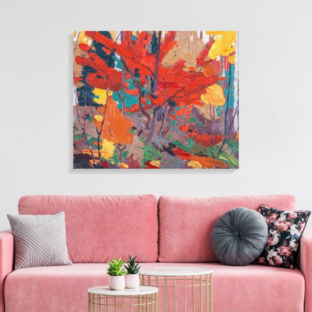Höstfall | Tom Thomson | Canvastryck (Insitu (Vardagsrum))