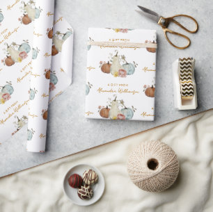 Höstfälla pumpor Personlig Namn A Gift från Presentpapper
