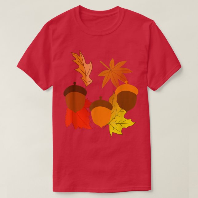 Höstfallavtal och Löv T Shirt (Design framsida)