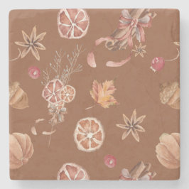 Höstfällning för vattenfärg, Thanksgiving Stenunderlägg