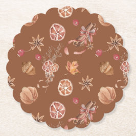 Höstfällning för vattenfärg, Thanksgiving Underlägg Papper