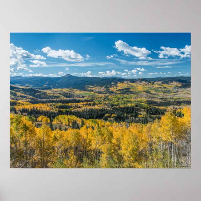 Höstfärg i Flat Tops | Routt National Forest Poster (Framsidan)