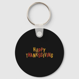 Höstfärg Söt Behaglig Glad Thanksgiving-design Nyckelring