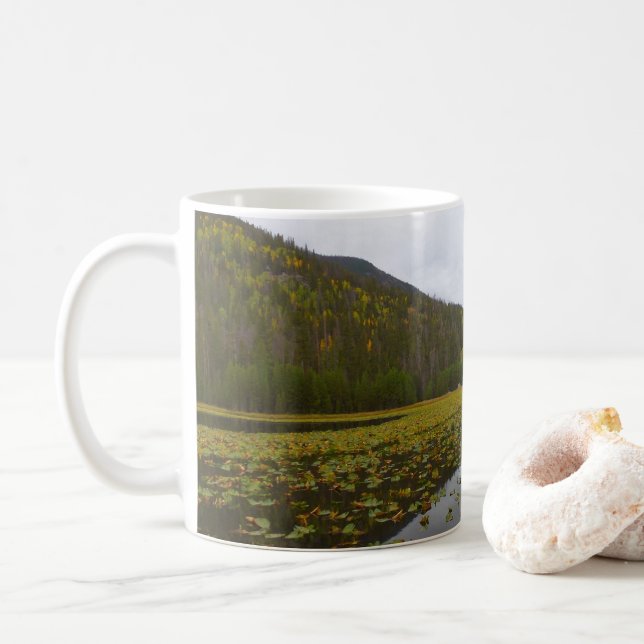 Höstfärg vid Cub Lake Kaffemugg (Med munk)