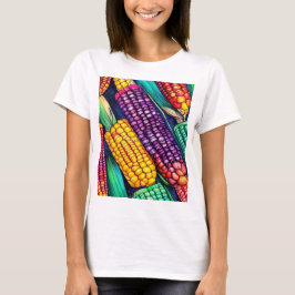 Höstfärgad majs t shirt