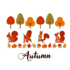 Höstfärgad Träd T Shirt