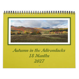 Höstfärger Adirondack 18 Månaders Kalender