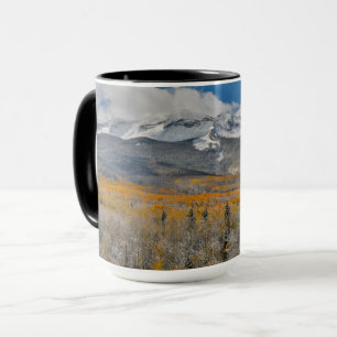 Höstfärger Aspens & Klippiga bergen, Colorado Mugg
