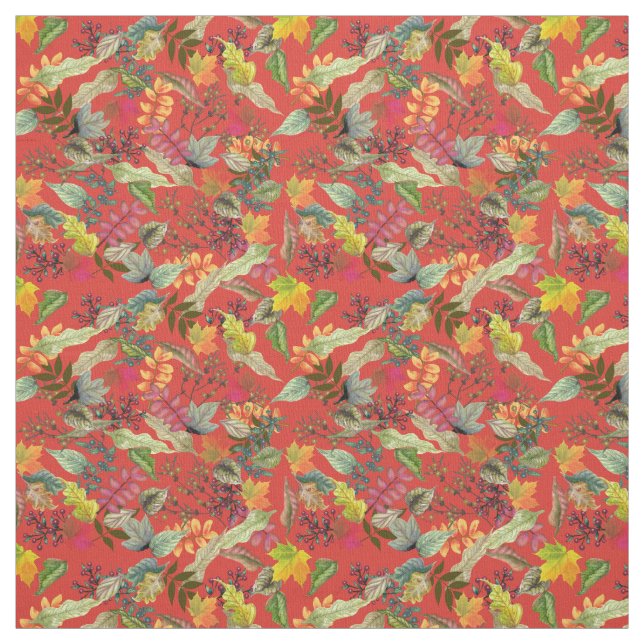 Höstfärger | Fallblad Tyg (Provkarta)