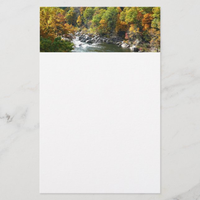Höstfärger i Ohiopyle State Park Brevpapper (Framsida)
