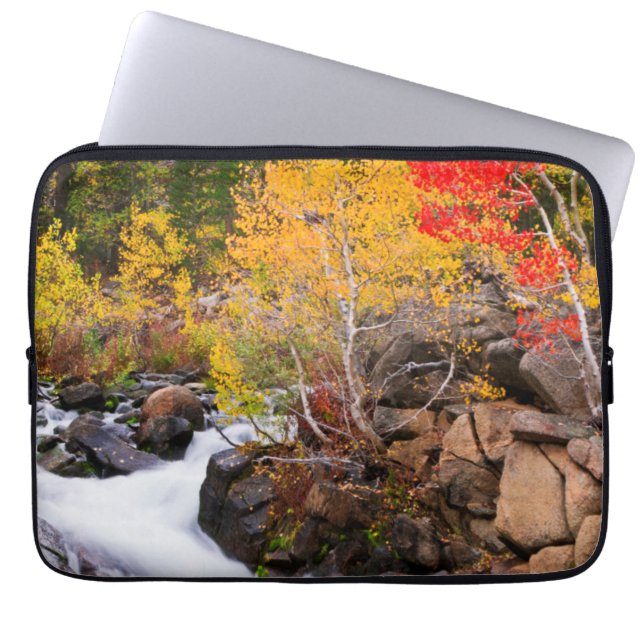 Höstfärger längs Bishop Creek, CA Laptop Sleeve (Framsidan)