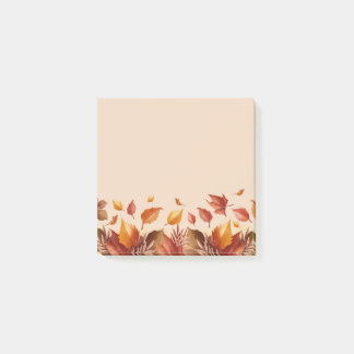 Höstfärger Löv Noter Post-it Block