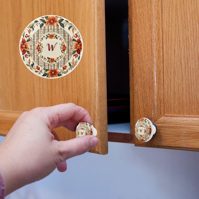 Höstfärger Monogram  Knopp (Skapare uppladdad)