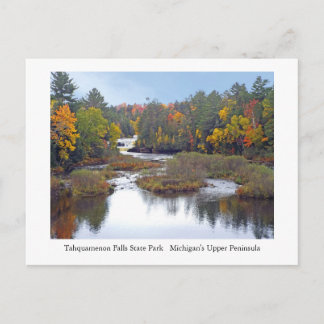 HÖSTFÄRGER VID TAHQUAMENON FALLS STATE PARK, MI. VYKORT