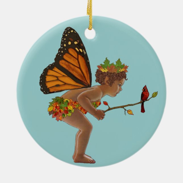 Höstfe Julgransprydnad Keramik (Baksidan)