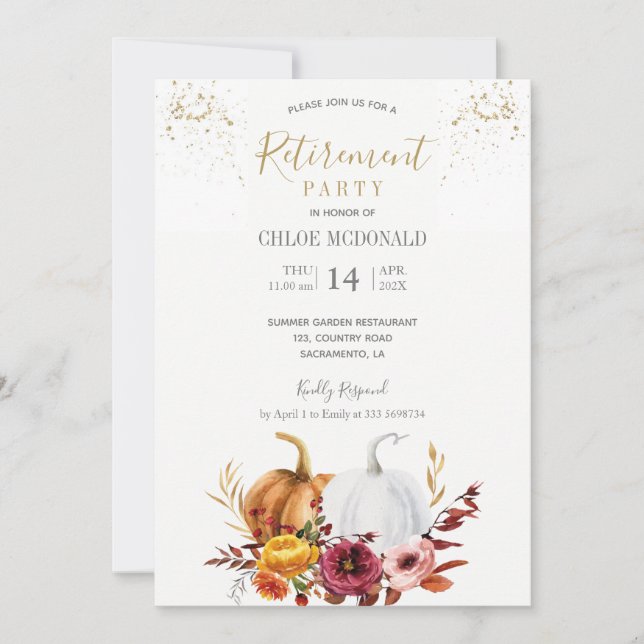  Höstfest för Pension Inbjudningar (Framsida)