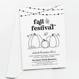 Höstfest Invitation Inbjudningar