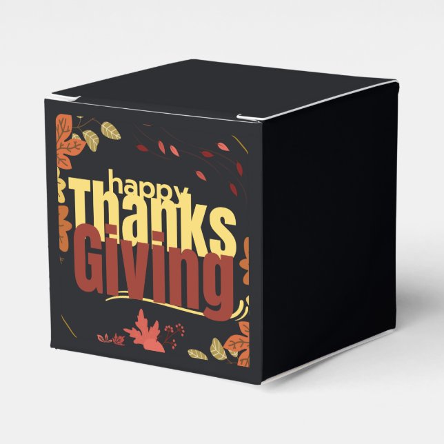 "Höstfesten: fira Thanksgivingen med oss" Presentaskar (Framsidan Sidan)