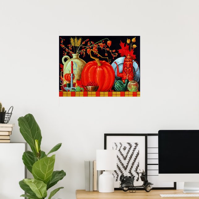 Höstfestlig bordstryck poster (Hemmakontoret)