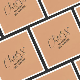 Höstfirande Bröllopsfest för Framtida Fru Orange B Pappersservett