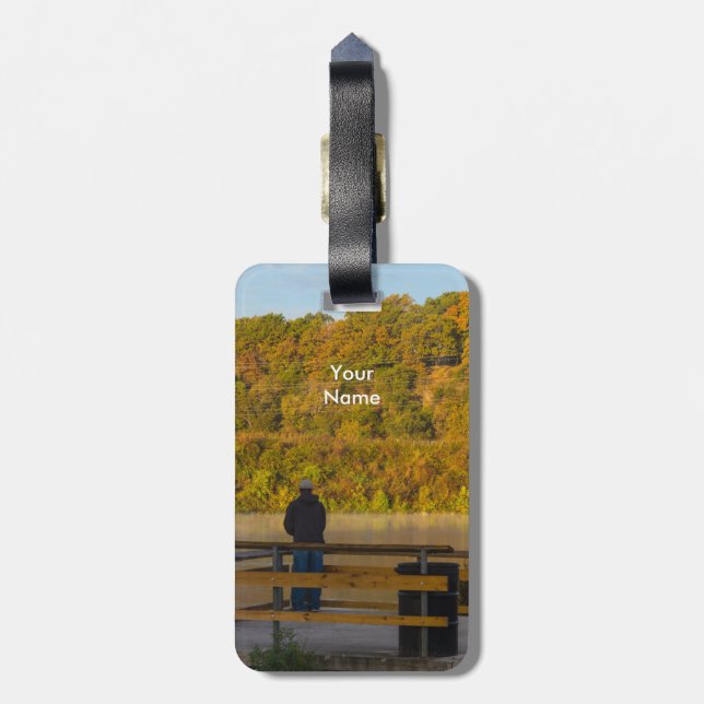 Höstfiske Sjö Springfield Bagagebricka (Baksidan Lodrät)