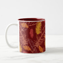 Höstfjädrar 2-Tone Kaffemugg