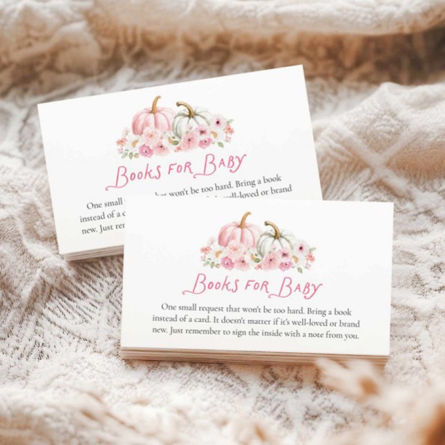  höstflicka Bokar för Baby Tilläggskort (Girl Fall Baby Shower Books for Baby)