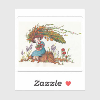 höstflicka klistermärken