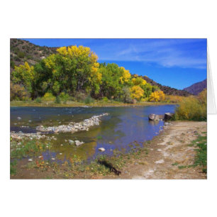 Höstfloden i Taos New mexico Hälsningskort