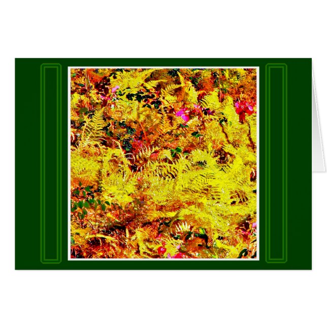 Höstfödelsedag Hälsningskort (Framsidan Horizontal)