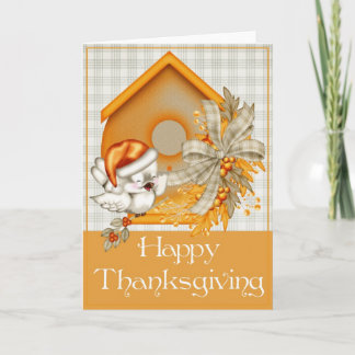 Höstfödelsekort Happy thanksgiving 2 Helgkort