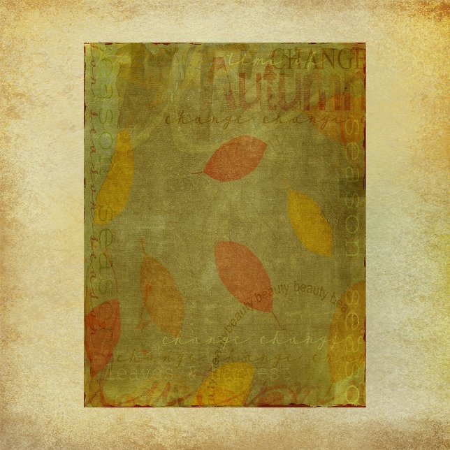Höstförändring Scrapbookpapper (Skapare uppladdad)