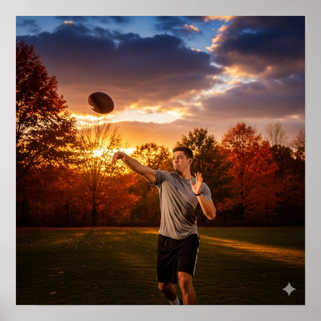 Höstfotboll Poster (Framsidan)