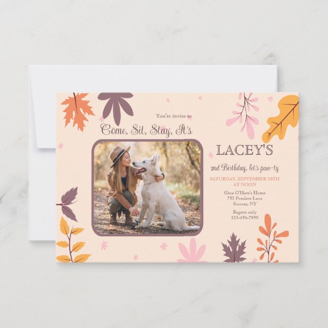 Höstfotoinbjudan Inbjudningar (Framsida)