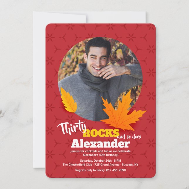 Höstfotoinbjudan Inbjudningar (Framsida)