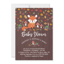 Höstfox Woodland Baby Shower
