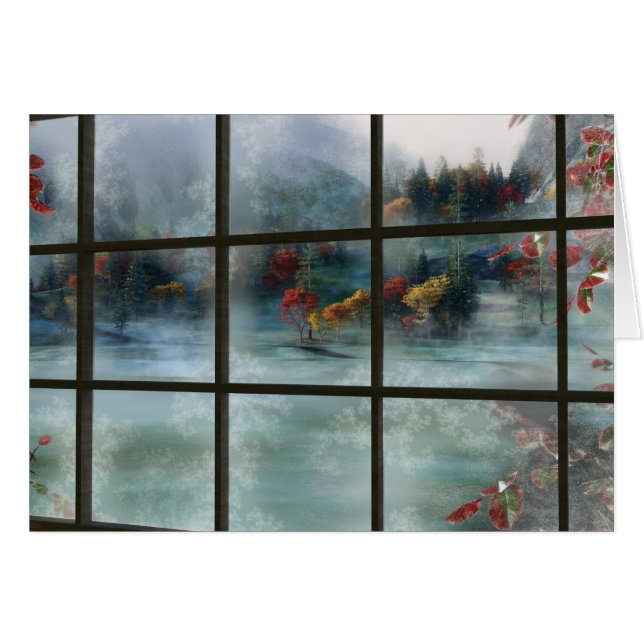 Höstfrostkort för Cwm Hälsningskort (Framsidan Horizontal)