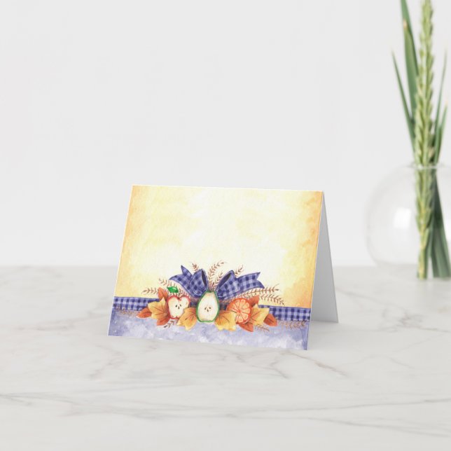 Höstfrukt - anteckningskort (Framsida)