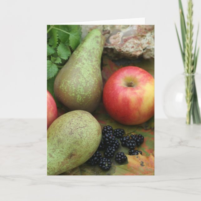 höstfrukt kort (Framsida)