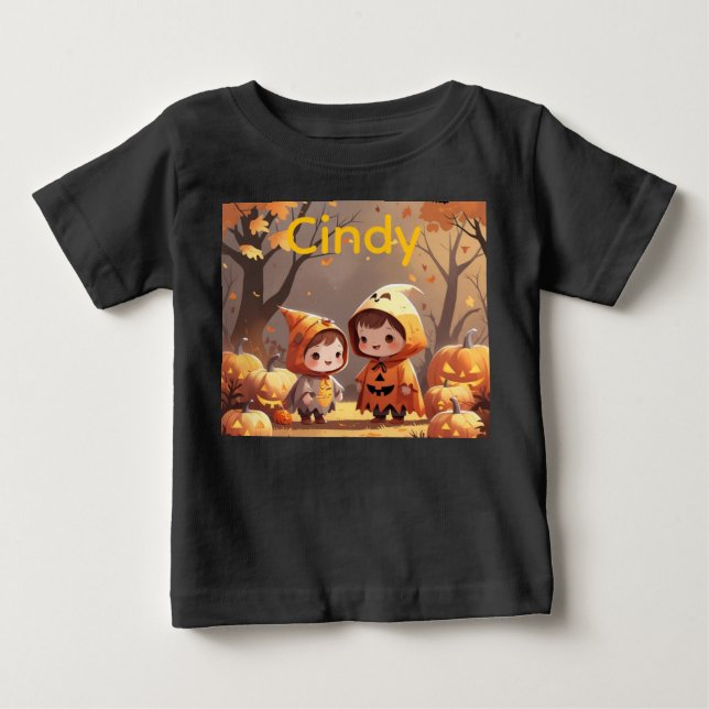 Höstglädje med en vän t shirt (Framsida)
