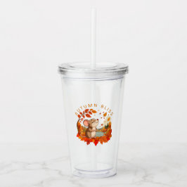 Höstglädje Söt Mus Höst Tumbler Take Away Mugg