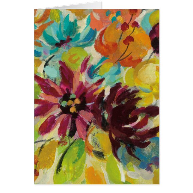 Höstglädjeblommor Hälsningskort (Framsidan)