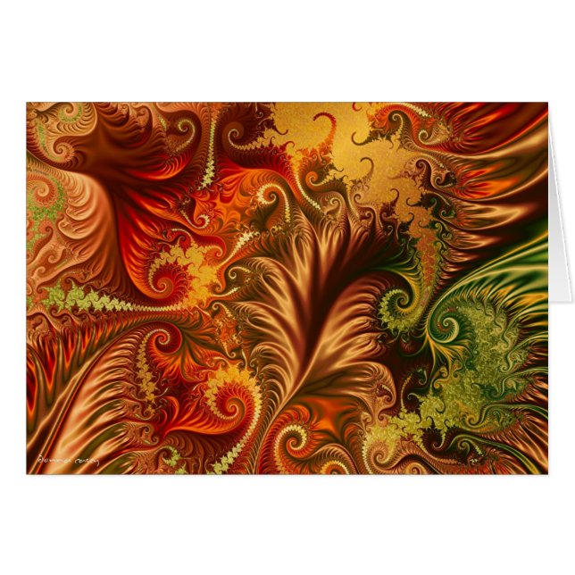 Höstglans Hälsningskort (Framsidan Horizontal)