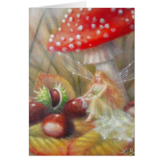 Höstglasyr Hälsningskort (Framsidan)