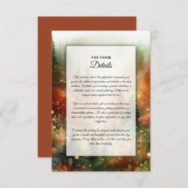 Höstglöd i Bröllop Tilläggskort