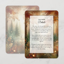 Höstglöd i den Förtrollade Skogens Bröllop Tilläggskort