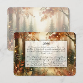 Höstglöd i den Förtrollade Skogens Bröllop Tilläggskort