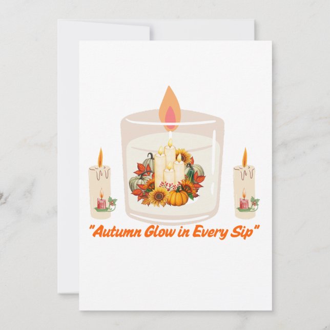 "Höstglöd på alla sidor Inbjudningar (Baksida)