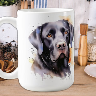 Höstglöd - Svart lab Kaffemugg